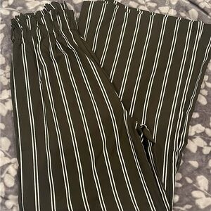 Striped Black and White womans Pants